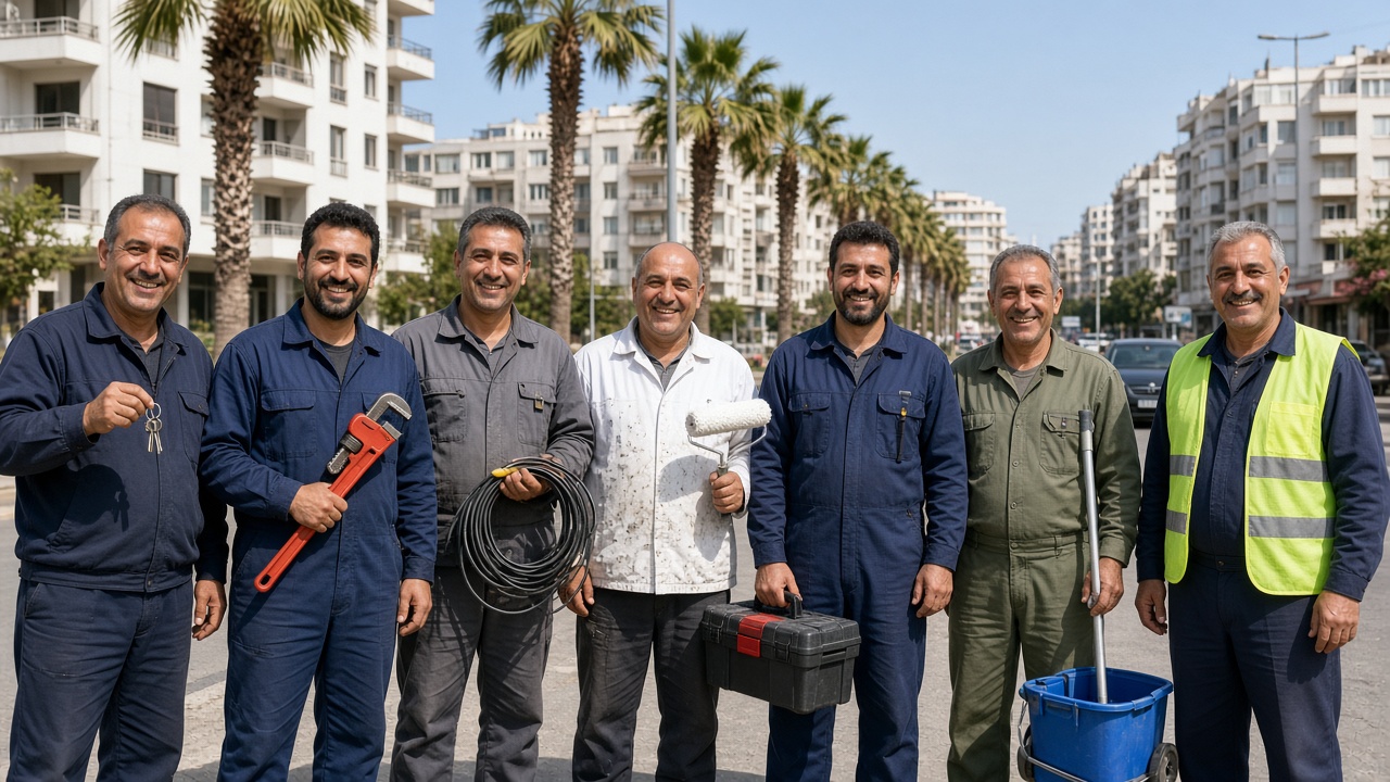 İzmir’de evlere ve iş yerlerine gelen farklı meslekten ustalar